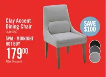 The Brick Clay Dining Chair with Polyester Fabric - Dove Grey offer