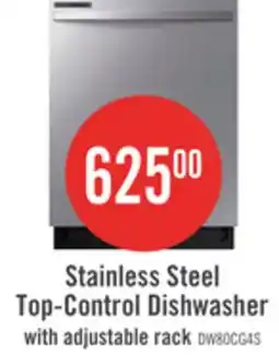 The Brick Samsung 24 53 dBA Built-In Top-Control Dishwasher with Hybrid Tub - DW80CG4021SRAA offer
