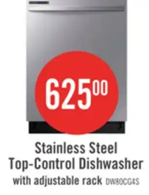 The Brick Samsung 24 53 dBA Built-In Top-Control Dishwasher with Hybrid Tub - DW80CG4021SRAA offer
