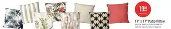 The Brick Indoor/Outdoor Palm Tree Accent Pillow - Blue offer
