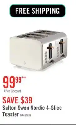 The Brick Salton Swan Nordic 4-Slice Toaster offer