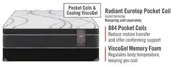 The Brick Springwall Radiant Eurotop Twin Mattress offer