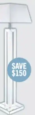 The Brick Persia 54.3 Glam Floor Lamp with Glass, Mirror and Acrylic Crystals offer