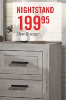 The Brick Lara Bedside 2-Drawer Nightstand, 23.6W x 25.6H - Antique Grey offer
