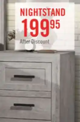 The Brick Lara Bedside 2-Drawer Nightstand, 23.6W x 25.6H - Antique Grey offer
