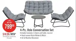 The Brick Oslo 4-Piece Patio Set offer