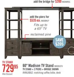 The Brick Madison Bookcase Pier - Brown offer