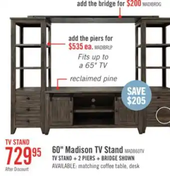 The Brick Madison Bookcase Pier - Brown offer
