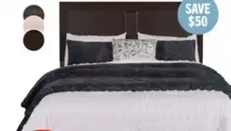 The Brick Yorkdale Panel Bed with Headboard & Frame, Made in Canada, Brown - Queen Size offer