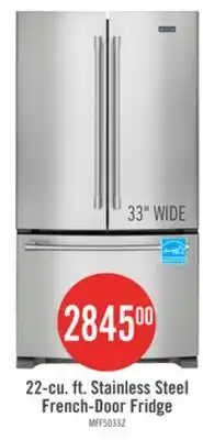 The Brick Maytag 33 22 Cu. Ft. French-Door Refrigerator - Fingerprint Resistant Stainless Steel offer