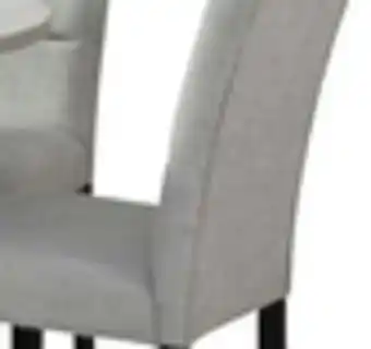 The Brick Verona Dining Chair with Linen-Look Fabric, Wood - Light Grey offer