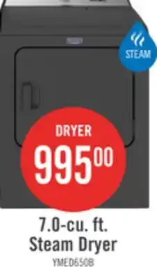 The Brick Maytag 7 Cu. Ft. Pet Pro Electric Dryer - Black Shadow - YMED6500MBK offer