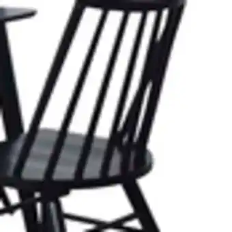 The Brick Astro Dining Chair with Curved Spindle-Back - Black offer