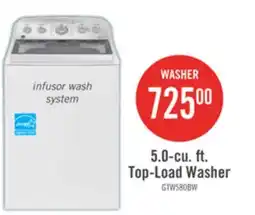 The Brick GE 5 Cu. Ft. Top-Load Infusor Washer with SaniFresh - GTW580BMRWS offer