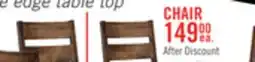 The Brick Plum Dining Chair with Polyester Fabric, Wood, Ladder-Back - Nutmeg Brown offer