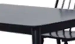 The Brick Astro Dining Table, Tapered Legs, 59.1W - Black offer