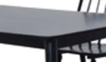The Brick Astro Dining Table, Tapered Legs, 59.1W - Black offer