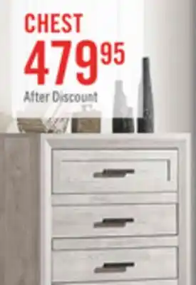 The Brick Lark Bedroom Chest of Drawers, 5-Drawer, 35W x 47H - Rustic White offer