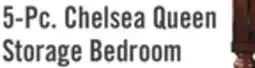 The Brick Chelsea 5pc Bedroom Set with Storage Bed, Dresser & Mirror, Cherry Brown - Queen Size offer