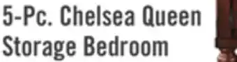 The Brick Chelsea 5pc Bedroom Set with Storage Bed, Dresser & Mirror, Cherry Brown - Queen Size offer