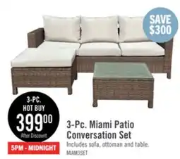 The Brick Miami 3-Piece Patio Set offer