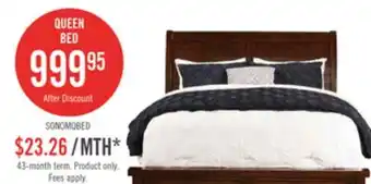 The Brick Sonoma Panel Bed with Headboard & Frame, Mango Brown - Queen Size offer