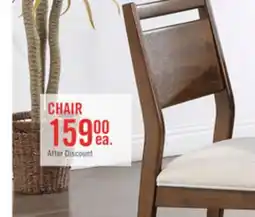 The Brick Vale Dining Chair with Polyester Fabric, Wood, Ladder-back - Brown & Beige offer