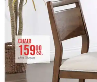 The Brick Vale Dining Chair with Polyester Fabric, Wood, Ladder-back - Brown & Beige offer