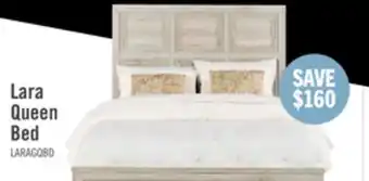 The Brick Lara Panel Bed with Headboard & Frame, Antique Grey - Queen Size offer