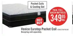 The Brick Springwall Venice Eurotop Twin Mattress offer