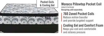 The Brick Springwall Monaco Pillowtop Luxury Firm Twin Mattress offer