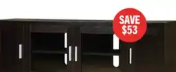 The Brick Dakota 60 TV Stand with Storage and Cable Management for TVs up to 65- Espresso offer
