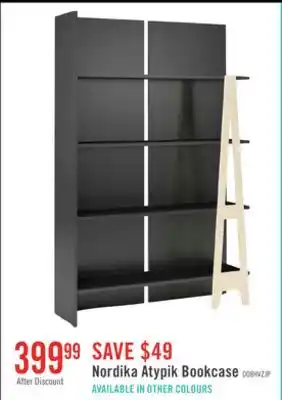 The Brick Nordika Atypik Bookcase - Black offer