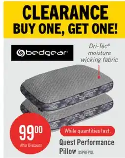 The Brick BEDGEAR Quest Queen Performance Pillow offer