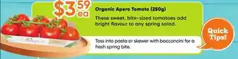 Healthy Planet Organic Apero Tomato offer
