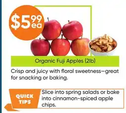 Healthy Planet Organic Fuji Apples offer