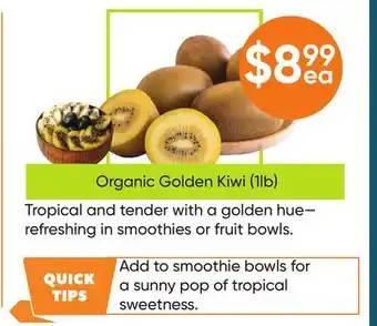 Healthy Planet Organic Golden Kiwi offer