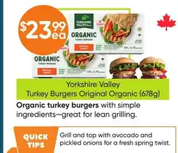 Healthy Planet Yorkshire Valley Turkey Burgers Original Organic offer