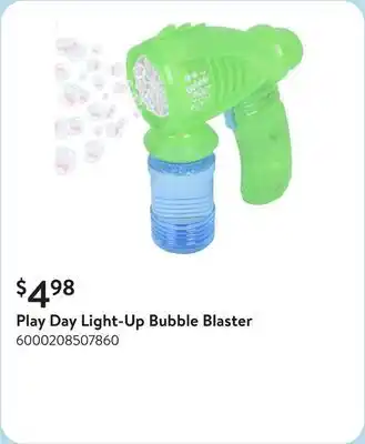 Walmart Play Day Light-Up Bubble Blaster offer