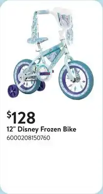 Walmart 12 Disney Frozen Bike​ offer
