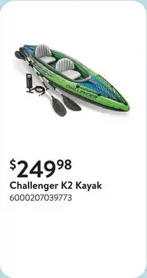 Walmart Challenger K2 Kayak offer