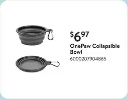 Walmart OnePaw Collapsible Bowl offer