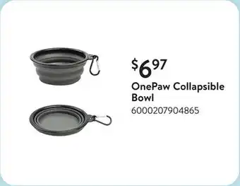 Walmart OnePaw Collapsible Bowl offer