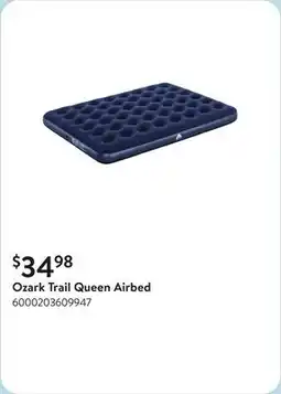 Walmart Ozark Trail Queen Airbed offer