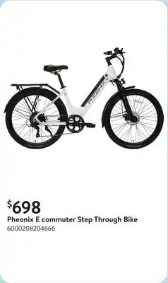 Walmart Pheonix E commuter Step Through​ Bike offer