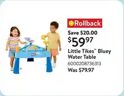 Walmart Little Tikes Bluey Water Table offer