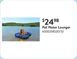 Walmart Pet Water Lounger​ offer