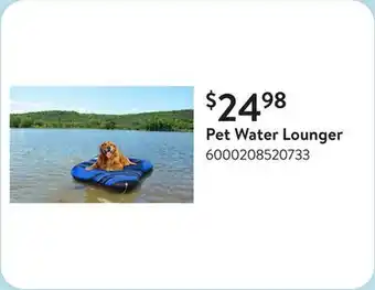 Walmart Pet Water Lounger​ offer