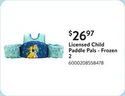 Walmart Licensed Child Paddle Pals - Frozen 2 offer