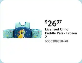 Walmart Licensed Child Paddle Pals - Frozen 2 offer